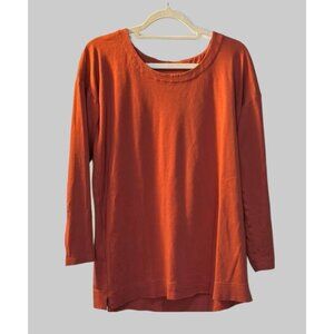 EUC Womens J Jill Simply Supima Scoop Neck Tunic Size Medium M Shirt Top Coral